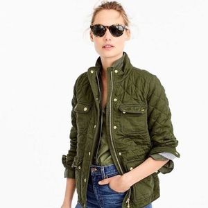 J.Crew Womens Quilted Downtown Field Jacket Small